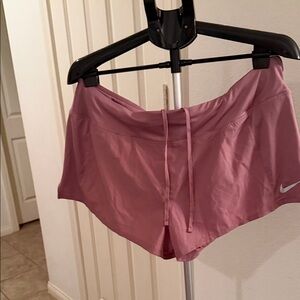 Nike Women’s Mauve Pink Athletic Shorts with Swoosh